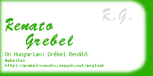 renato grebel business card