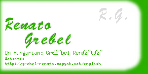 renato grebel business card